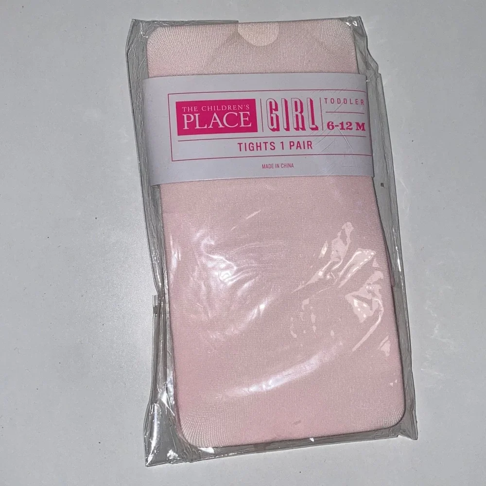 The Children's Place‎ Tights Toddler 6-12M Pink New Nylon Spandex Stretch